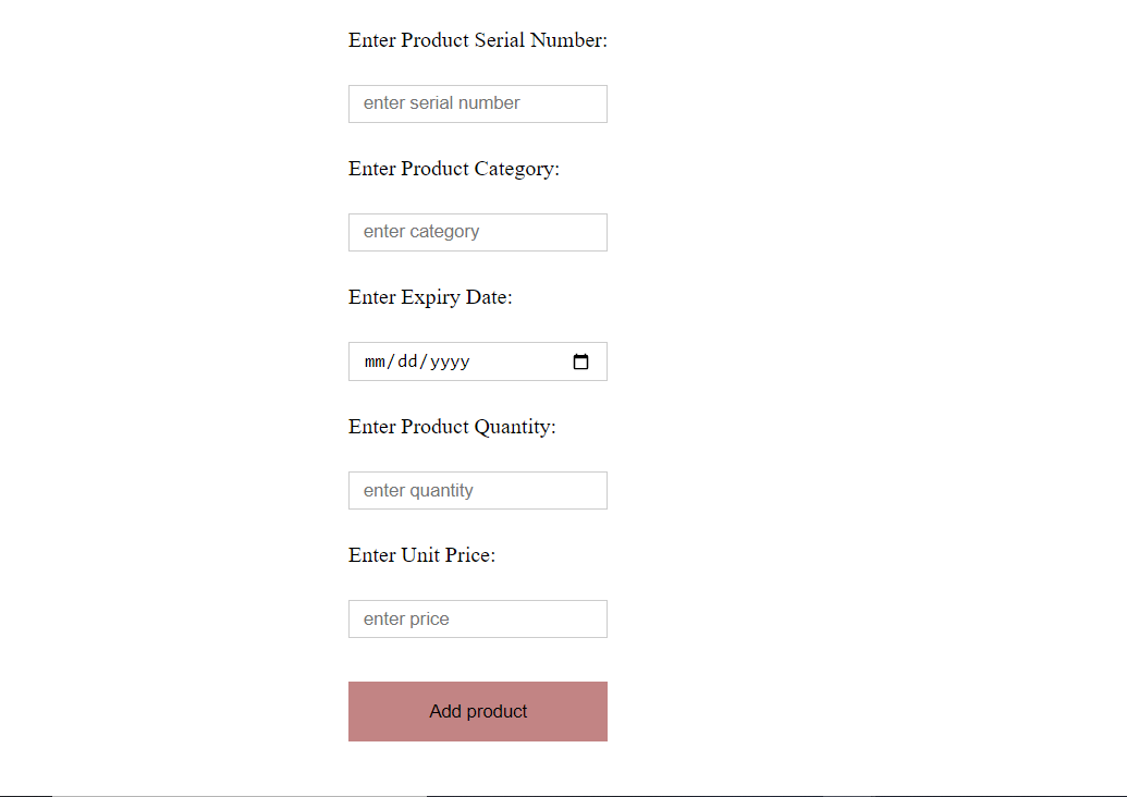 add product page